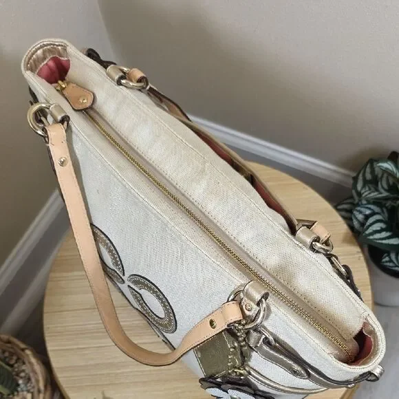 Coach Julia Op Art “C” Shoulder Bag and Wallet - Picture 11 of 16